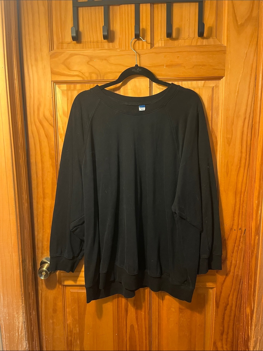 Old Navy Black Tunic Crewneck Sweatshirt